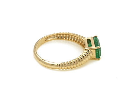 1.43 Ctw Emerald Ring in 14K YG