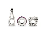 Sterling Silver Reflections Wine Country Boxed Bead Set