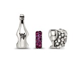 Sterling Silver Reflections Wine Country Boxed Bead Set