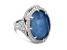 Judith Ripka Blue Chalcedony Doublet and Bella Luce Rhodium Over Sterling Silver Ring