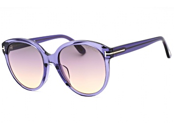 Picture of Tom Ford Violet Frame / Gradient Smoke Lenses Sunglasses