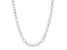 Judith Ripka Rhodium Over Sterling Silver 20" Rolo Link Necklace