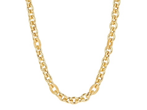 Judith Ripka 14k Gold Clad 20" Rolo Link Necklace