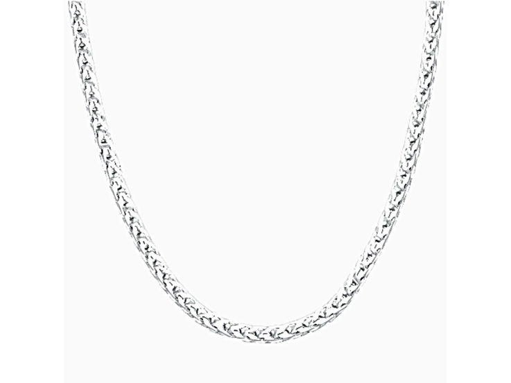Sterling Silver 2.5MM Franco Chain Necklace Size - 20 Inches