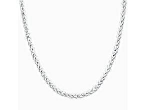 Sterling Silver 2.5MM Franco Chain Necklace Size - 22 Inches