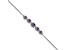 Rhodium Over 14k White Gold Marquise Amethyst Bracelet