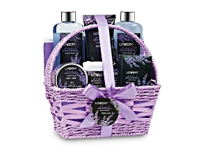 Lavender & Jasmine Spa Bath Gift Set - 9Pc Relaxation Kit