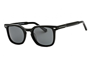 Prive Revaux Men's Yorke Black Square Frame / Gray Lenses Sunglasses