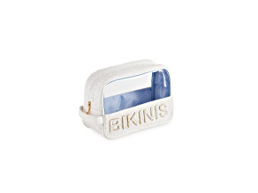 Shiraleah Bikinis Zip Pouch, White