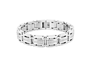 1.0ctw Diamond Stainless Steel Bracelet