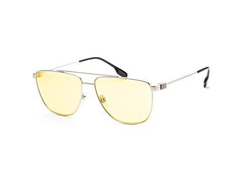 Burberry Men's Blaine 61mm Silver Sunglasses|BE3141-100585-61