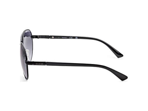 Guess Men's 59 mm Shiny Black  Sunglasses