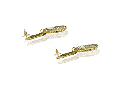 Off Park® Collection, Gold-Tone Clear Crystal Circle Drop Earrings.