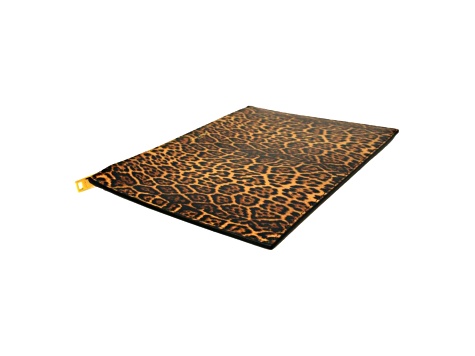 Saint Laurent Leopard Printed Calfskin Leather Medium Pouch
