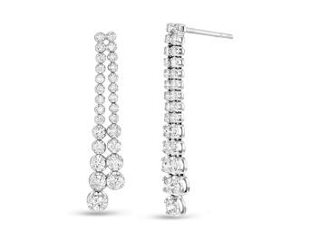 Picture of 1.00 ctw diamond earrings in 14K White Gold