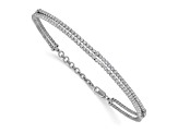 14K White Gold Lab Grown Diamond VS/SI GH with 1 Inch Extension Fancy Bracelet