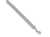 14K White Gold Lab Grown Diamond VS/SI GH with 1 Inch Extension Fancy Bracelet