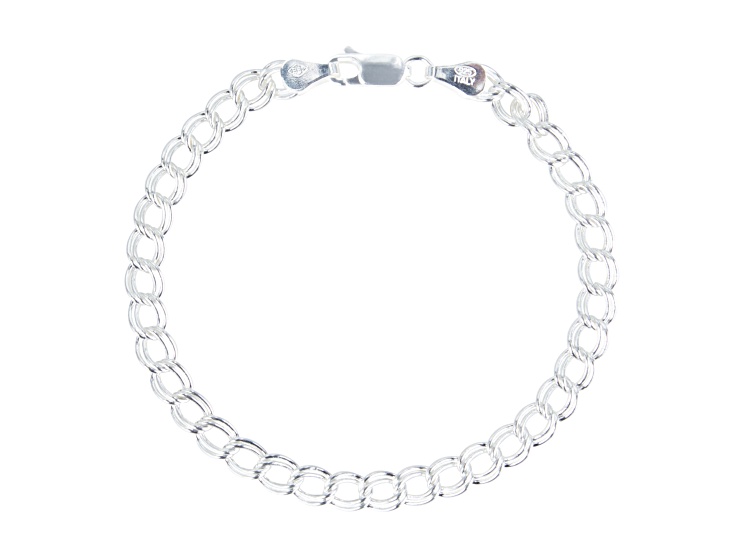 Silver Charm Link Chain Bracelet Size - 9 Inches - 1F1NSE | JTV