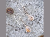 Barse Jewelry Astro Wood Opal Sterling Silver Drop Earrings