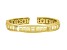 Judith Ripka Cairo 1.75ctw Bella Luce® Diamond Simulant 14K Yellow Gold Clad Pyramid Cuff Bracelet