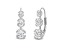 White Cubic Zirconia 14k White Gold Earrings With Velvet Gift Box 2.00ctw