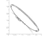 14K White Gold Lab Grown Diamond VS/SI GH, Bangle Bracelet