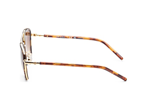 Tory Burch Women's Fashion 53mm Shiny Gold Dark Tort Sunglasses | TY6090-330413