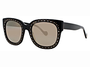 Elton John LEGEND Cat Eye Black Diamond Frame / Brown Lenses Sunglasses