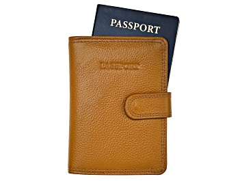 Picture of Light Brown Leather Passport Holder