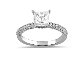 Lab Grown Diamond Ring 14k White Gold 2.00ctw Solitaire Ring