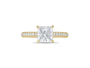 Lab Grown Diamond Ring 14k Yellow Gold 2.00ctw Solitaire Ring