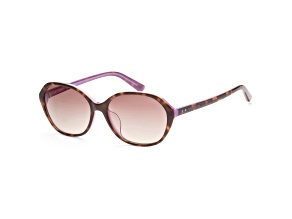 Calvin Klein Women's 57mm Havana and Purple Sunglasses