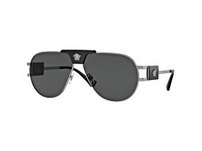 Versace Men's Fashion 63mm Gunmetal Sunglasses|VE2252-100187-63
