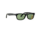 Ray-Ban New Wayfarer Classic Gloss Black / Green 55 mm Sunglasses RB2132 901L 55