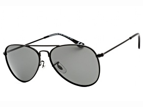 Prive Revaux Commando Mini Caviar Black Aviator Frame / Gray Lenses Sunglasses