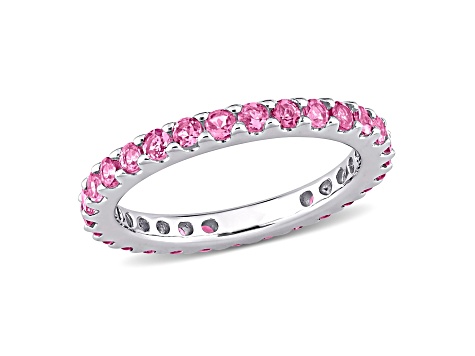 Pink Tourmaline 10K White Gold Ring 0.87ctw