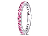 Pink Tourmaline 10K White Gold Ring 0.87ctw