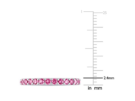Pink Tourmaline 10K White Gold Ring 0.87ctw