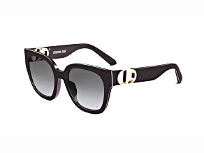 Dior Montaigne Square Black Frame / Gray Gradient Lenses Sunglasses