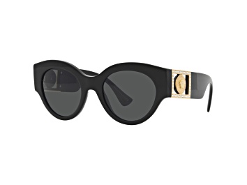 Versace Women's Sunglasses Oversized Hexagonal Black/Gold VE4395 GB1/8 –  Watches & Crystals