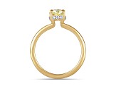 Yellow and White Lab-Grown Diamond 14k Yellow Gold Solitaire Ring 1.60ctw