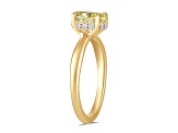 Yellow and White Lab-Grown Diamond 14k Yellow Gold Solitaire Ring 1.60ctw