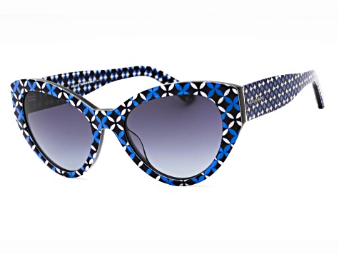 Kate Spade Blue Cat-Eye Glasses Kate Spade Adrie Black, Blue Prescription Eyeglasses main image 3
