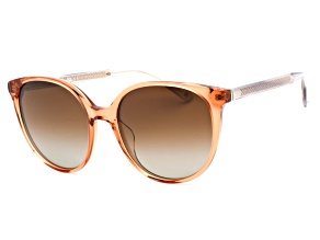 Kate Spade KIMBERLYN Crystal Brown Round Frame / Brown Gradient Polarized Lenses Sunglasses