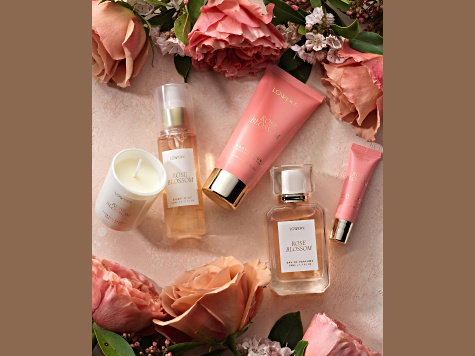 Lovery Rose Blossom Bath and Body Care Set, 7pc. including Travel