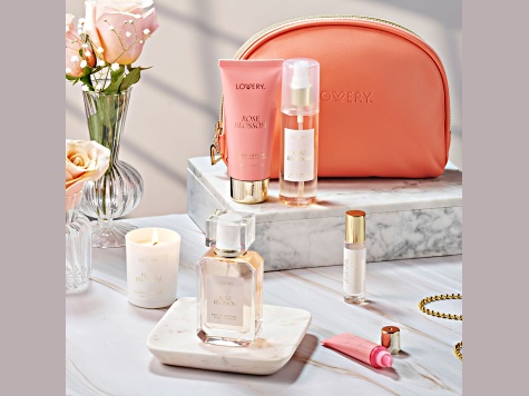 Lovery Rose Blossom Bath and Body Care Set, 7pc. including Travel