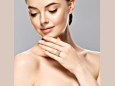 Rachel Zoe 14K Yellow Gold Over Sterling Silver Cubic Zirconia Bold Dome Ring
