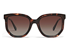 QUAY "COFFEE-RUN" Tortoise Brown Square Frame / Brown Polarized Lenses Sunglasses