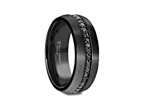 VALIANT Black Tungsten Ring with Black Sapphires - 8mm