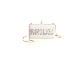 Shiraleah Bride Pearl Minaudiere, Ivory